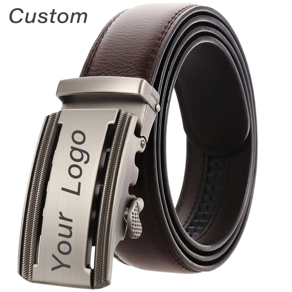 Personalized Mens White Leather Belt Business Custom Engraved Name Logo Men's Automatic Buckle Accessories Waistband Gifts