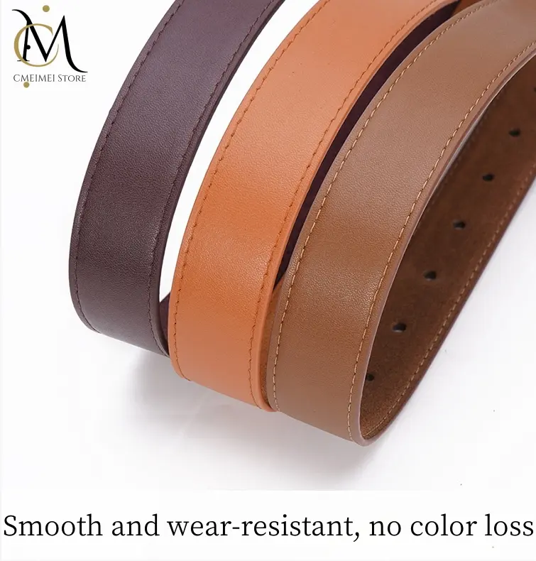 Fashion Women’s Double Genuine Leather Belt for Jeans, Dresses, with Square Alloy Buckle, Cowhide Suede Stylish Waistband