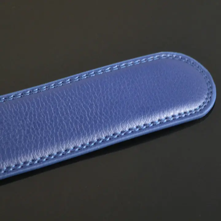 3.5cm Width Genuine Leather Man's Belt Strap Fashionable Designer Leather Belt Men Blue Belt No With Buckle CE3196