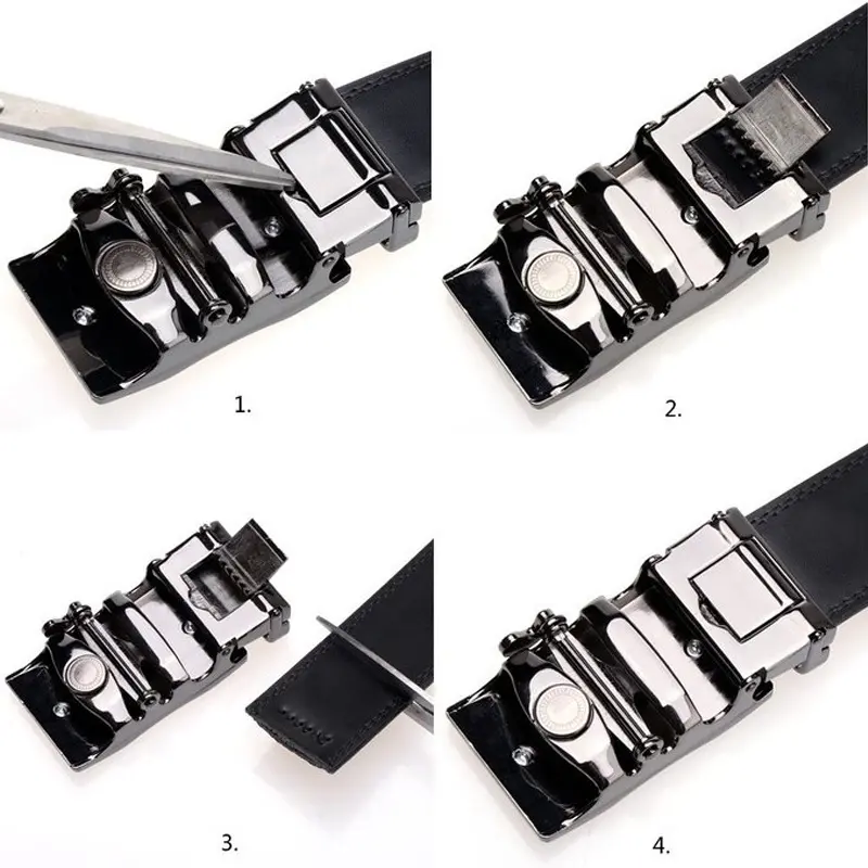 Men Automatic Buckle Belts New Fashion Brand Designer Dragon Leather Belts for Business Men Luxury Black Strap Waistband