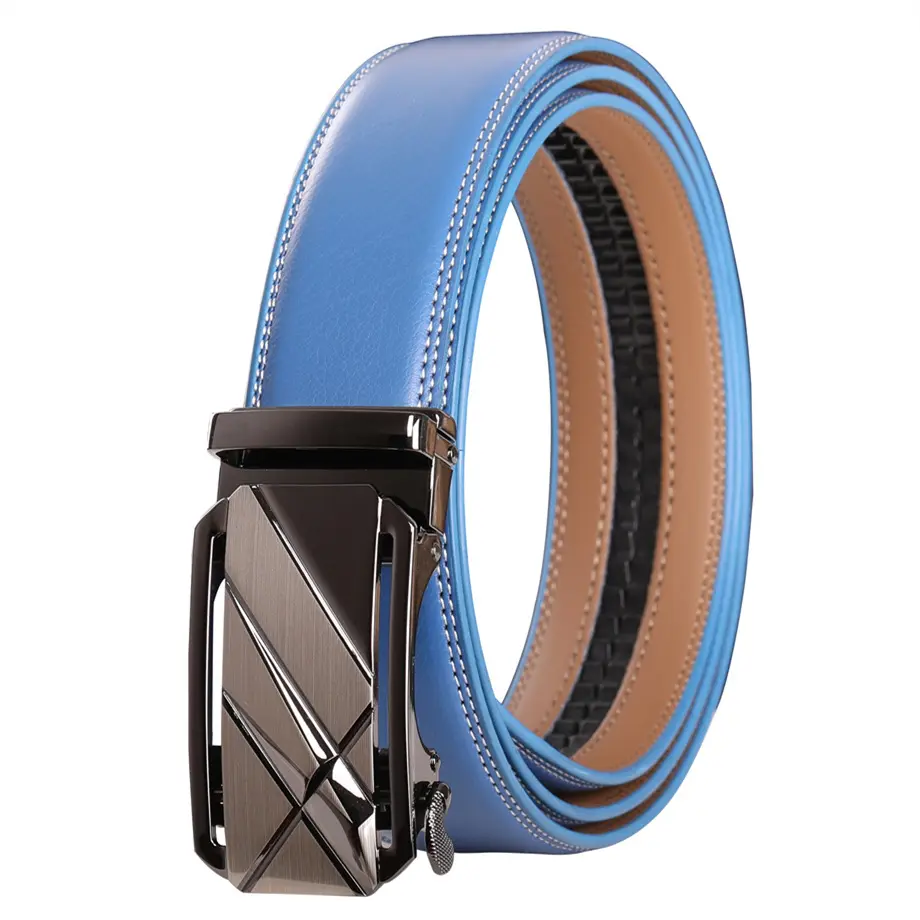 Plyesxale Fashion Designer Men Belts Famous Brand Genuine Leather Male Belt Luxury Black Coffee Automatic Buckle Ceinture B72