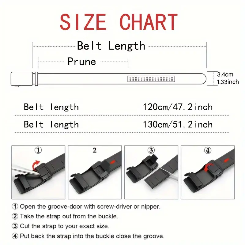 New Men's Belt Casual Fashion Automatic Buckle Business Leather Belts For Men Jeans High Quality Strap Ideal Gift Choice