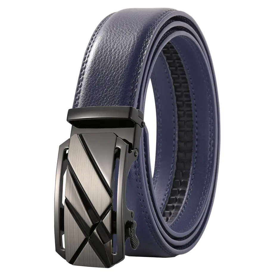 Plyesxale Fashion Designer Men Belts Famous Brand Genuine Leather Male Belt Luxury Black Coffee Automatic Buckle Ceinture B72