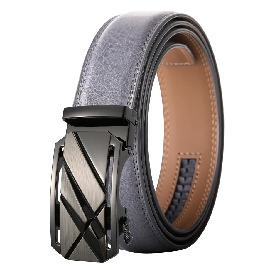Plyesxale Fashion Designer Men Belts Famous Brand Genuine Leather Male Belt Luxury Black Coffee Automatic Buckle Ceinture B72