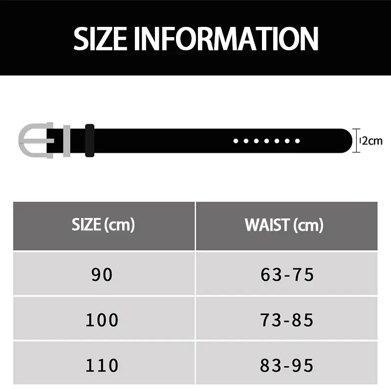 Maikun Genuine Leather Women's Belt  Silver Alloy Pin Buckle Black belts Fashion Classic Thin Waistband