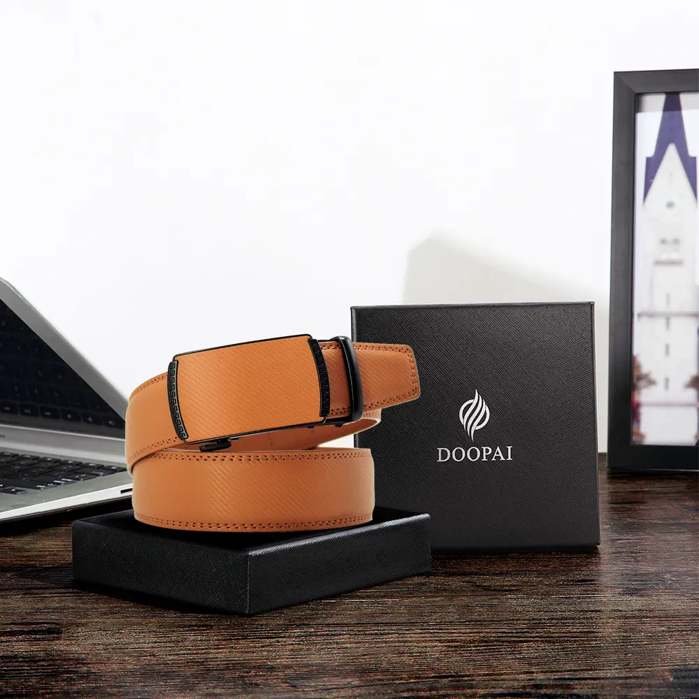 Genuine Leather Automatic Men Belt Luxury Strap Belt for Men  high quality fashion vintage male strap for jeans