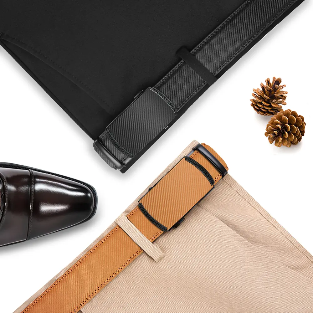 Genuine Leather Automatic Men Belt Luxury Strap Belt for Men  high quality fashion vintage male strap for jeans