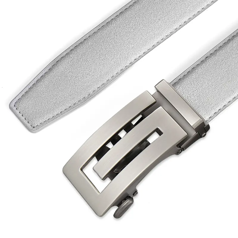 2025 New High Quality Fashion Belt Men's Automatic Buckle 3.5cm Wide Leather Casual Belt Croskin Ceinture Homme