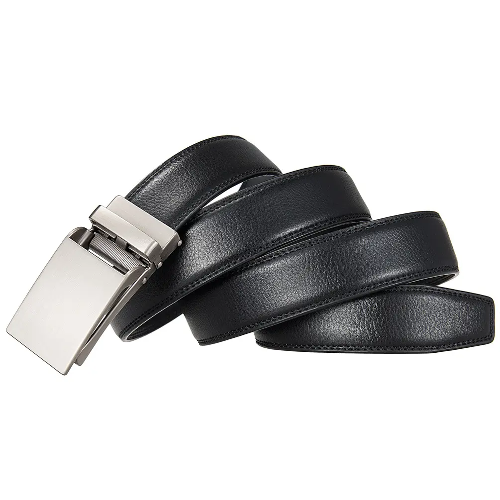 New 3cm Width Black Coffee Mens Formal Leather Belts High Quality Automatic Buckle Belt For Men Designer Luxury