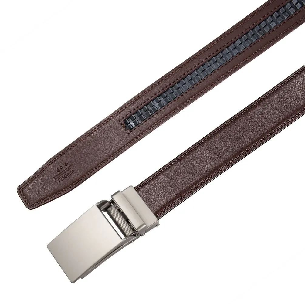 New 3cm Width Black Coffee Mens Formal Leather Belts High Quality Automatic Buckle Belt For Men Designer Luxury