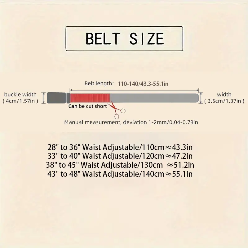 Men's Genuine Leather Belt Black Automatic Belt Length 115-145cm Business Fashion Style Men's Belt