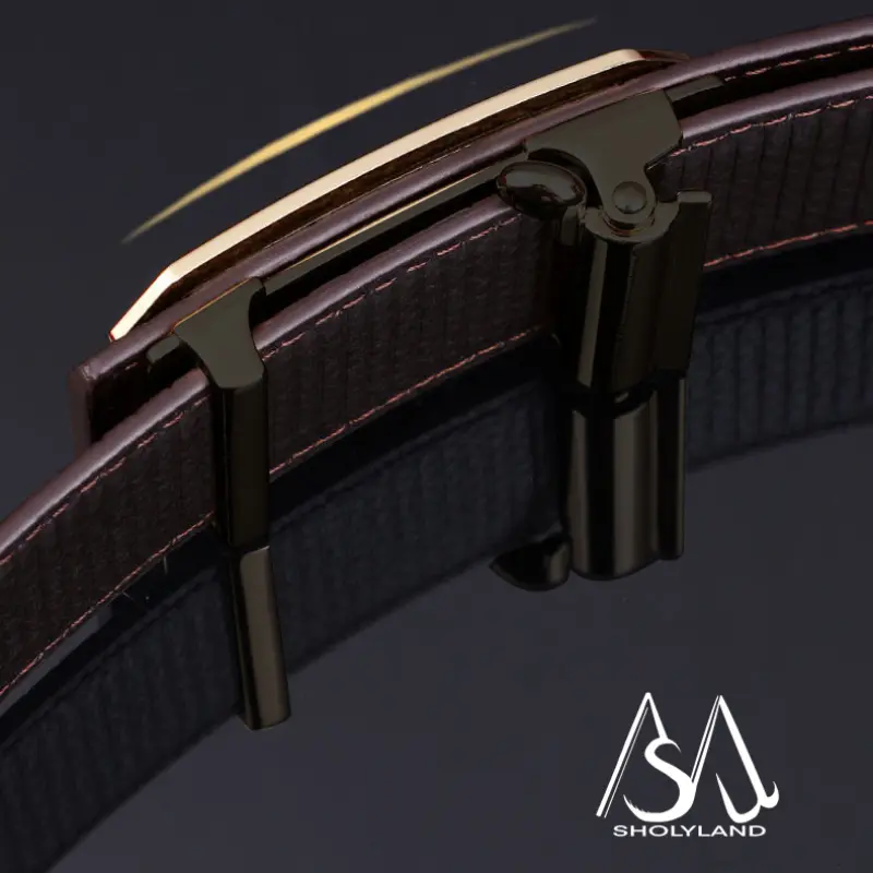 Hot Selling High Crocodile Pattern Alloy Letter Automatic Buckle Belt for Men Casual Versatile Decorative Pants Jeans Men's Belt