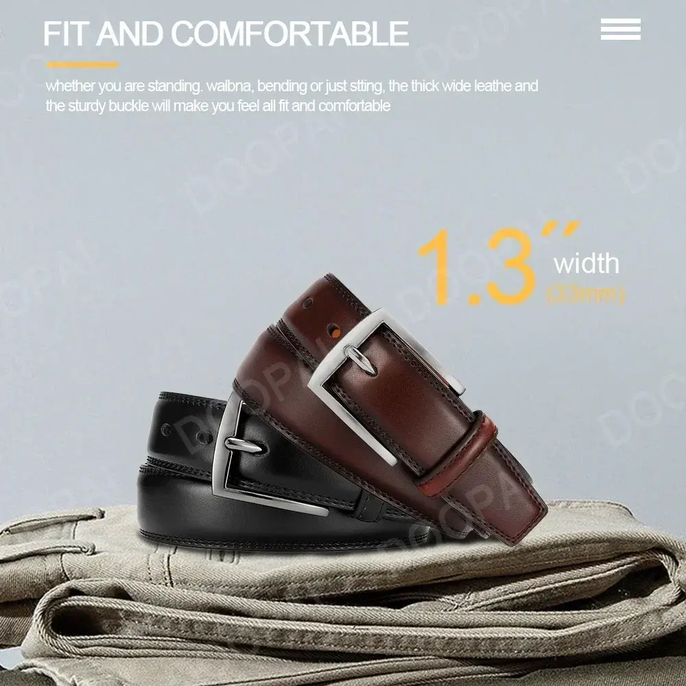 New Men's Leather Belt Needle Buckle Belt Casual Genuine Leather LONG Large Belts Cowhide Men's Belt Plus Size Men Belts