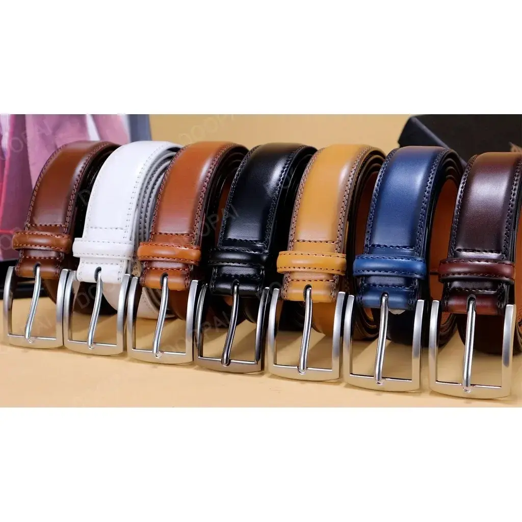 New Men's Leather Belt Needle Buckle Belt Casual Genuine Leather LONG Large Belts Cowhide Men's Belt Plus Size Men Belts