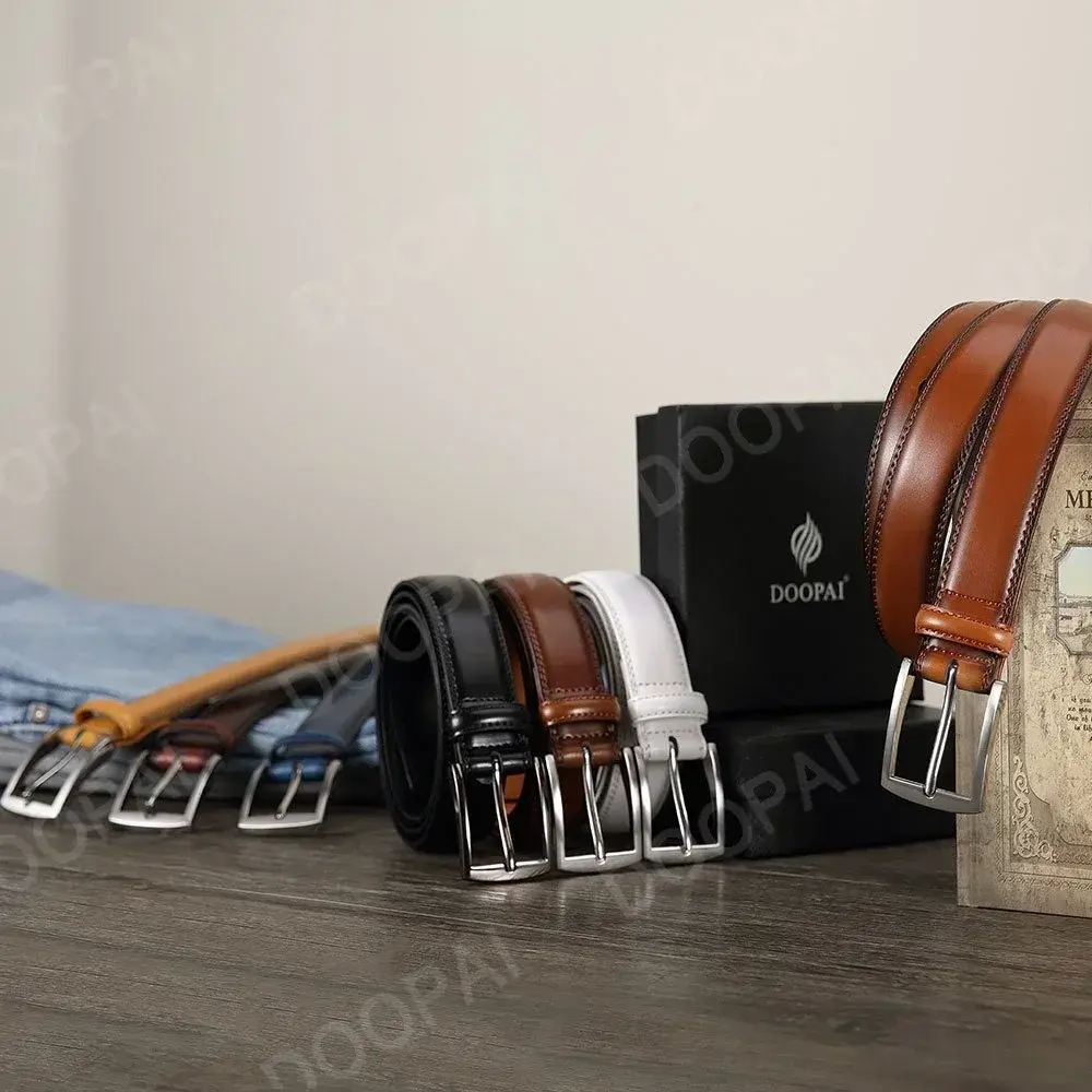 New Men's Leather Belt Needle Buckle Belt Casual Genuine Leather LONG Large Belts Cowhide Men's Belt Plus Size Men Belts