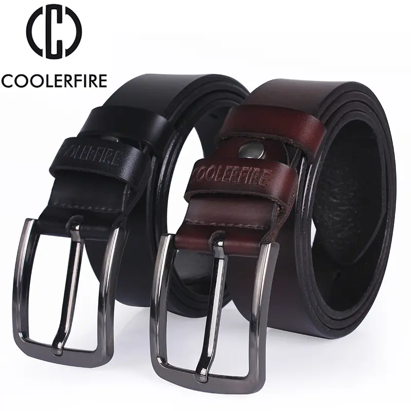 High quality genuine leather belt luxury designer belts men  Belts for men  Cowskin Fashion vintage pin buckle for jeans