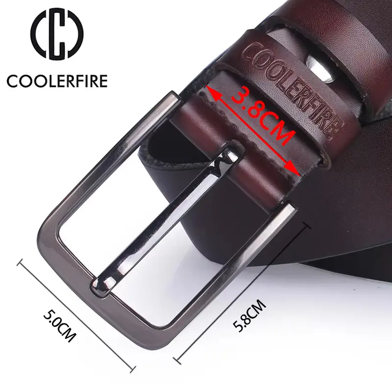 High quality genuine leather belt luxury designer belts men  Belts for men  Cowskin Fashion vintage pin buckle for jeans