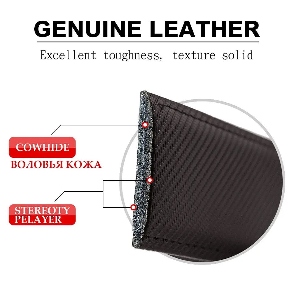 Cowskin Belts Without Buckle Real Genuine Leather Belt Body Men Cowboy Leather Belt No Buckle