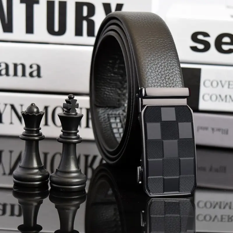 Men's genuine leather belt designer style high-quality belt for men genuine leather that is durable casual and business belt