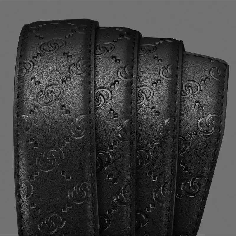 High Quality Automatic Buckle Men Business Belts Soft Leather Casual Waist Pants Belt Fashionable Commuting Style Boyfriend Gift