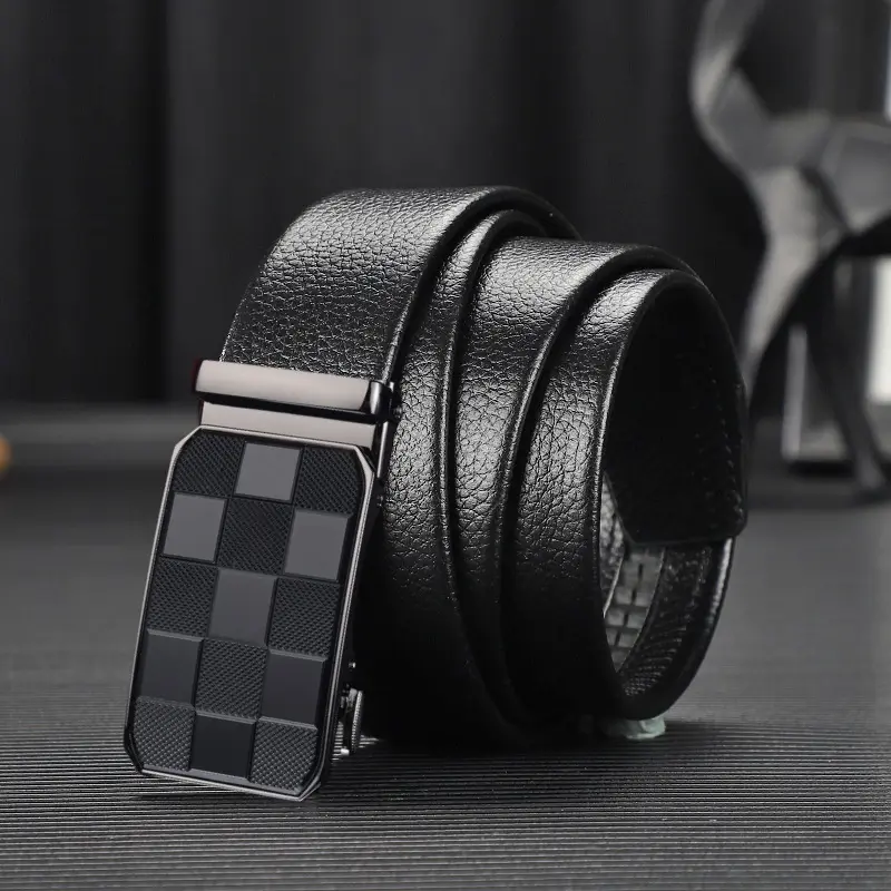 Men's genuine leather belt designer style high-quality belt for men genuine leather that is durable casual and business belt
