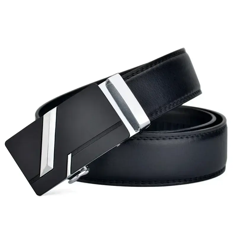 Men High Quality PU Leather Belt for Men Strap Metal Automatic Buckle LONG Plus Large Size 130 140 150 160 170 cm Belt