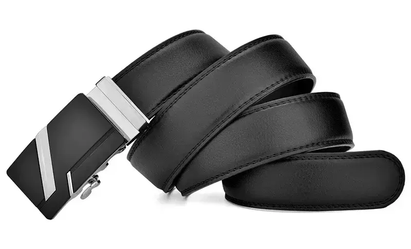Men High Quality PU Leather Belt for Men Strap Metal Automatic Buckle LONG Plus Large Size 130 140 150 160 170 cm Belt