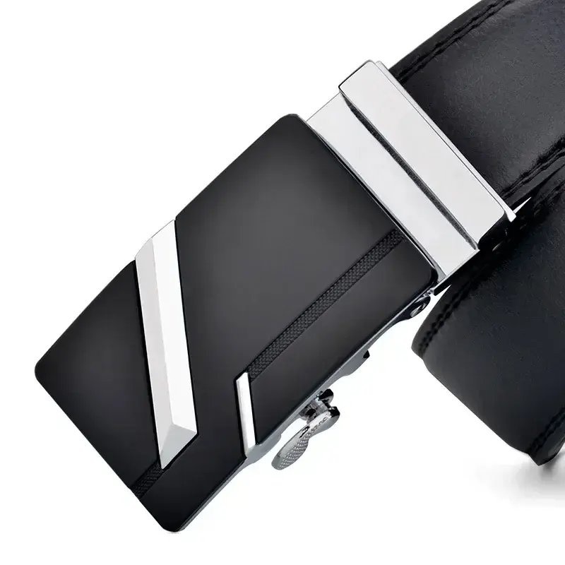Men High Quality PU Leather Belt for Men Strap Metal Automatic Buckle LONG Plus Large Size 130 140 150 160 170 cm Belt
