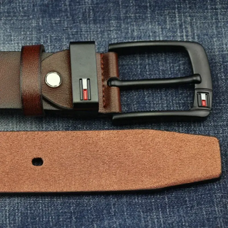 Belt for Men 2024 Famous Luxury Brand Design PU Leather Classical Alloy Pins Buckle Waist Belts Punk for Jeans Leisure Waistband