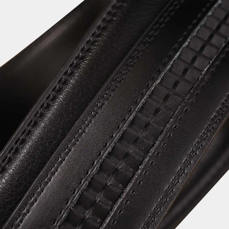 2.4 2.8 3.0 3.5 Width Belt No Buckle for Automatic Buckle PU Leather Belts without Buckle for Men Women No Buckle 4 Size Wide