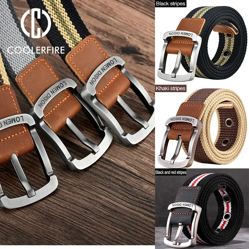 Men's Fabric Belt Canvas Webbing Man Belt for student Designer Men Trousers Belt for Jeans Belts Male Waist Belts BF08