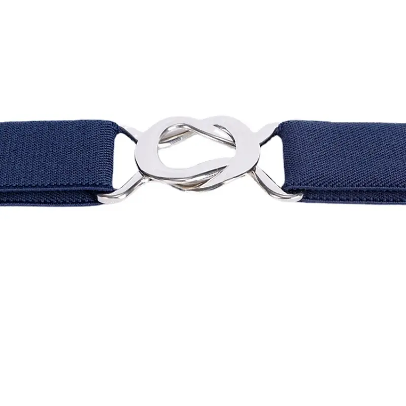 Adjustable Elastic Stretch Belt Invisible Belt for Women Girls Jeans Pants Dress,2.5cm Wide Metal Ring Buckle,No Hassle,No Bugle