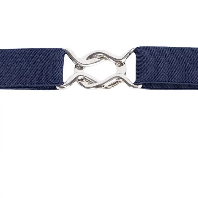 Adjustable Elastic Stretch Belt Invisible Belt for Women Girls Jeans Pants Dress,2.5cm Wide Metal Ring Buckle,No Hassle,No Bugle