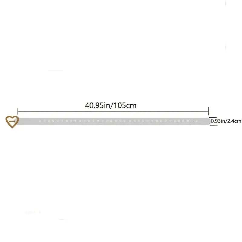 Girls Casual Trendy Y2K Heart Shaped Buckle Belt Decorative Accessories For Music Festival