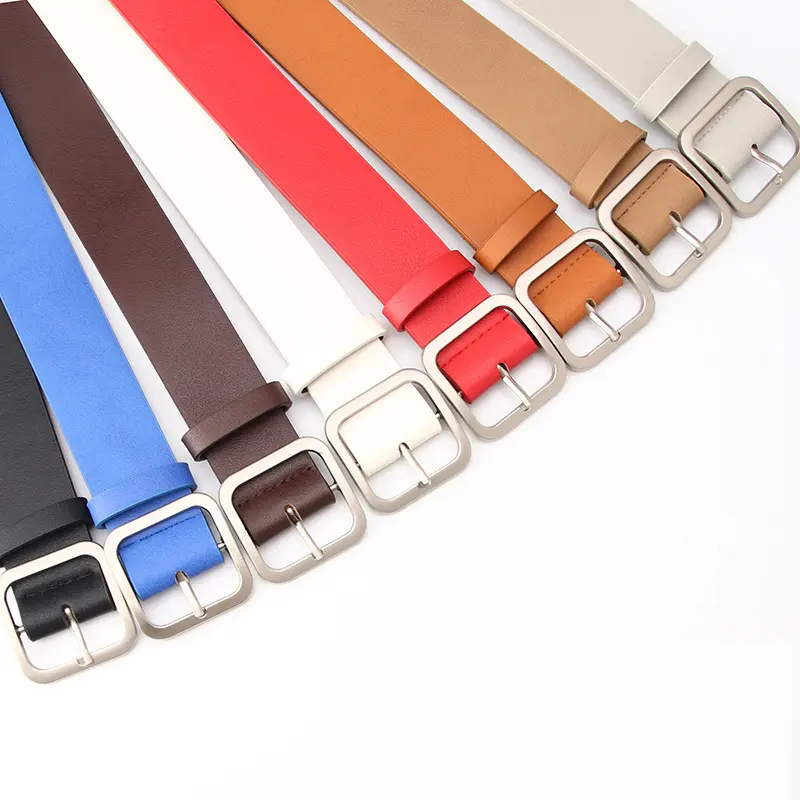 Women's Trousers Belt Pu Leather Belt for Women's Dress and Jeans Designer Belt Women Belt Simple Black Belt Female Strap DT171