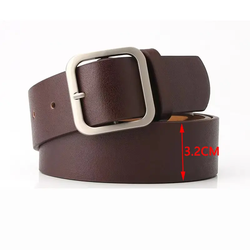 Women's Trousers Belt Pu Leather Belt for Women's Dress and Jeans Designer Belt Women Belt Simple Black Belt Female Strap DT171