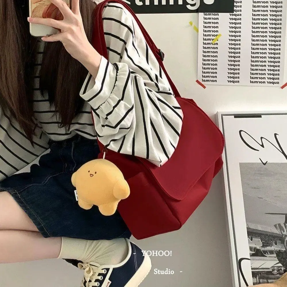 Oxford Hobos Crossbody Bags Solid Casual Zipper Women's Bags 2024 Fashion High Capacity Solid Color Single Shoulder Totes Bag