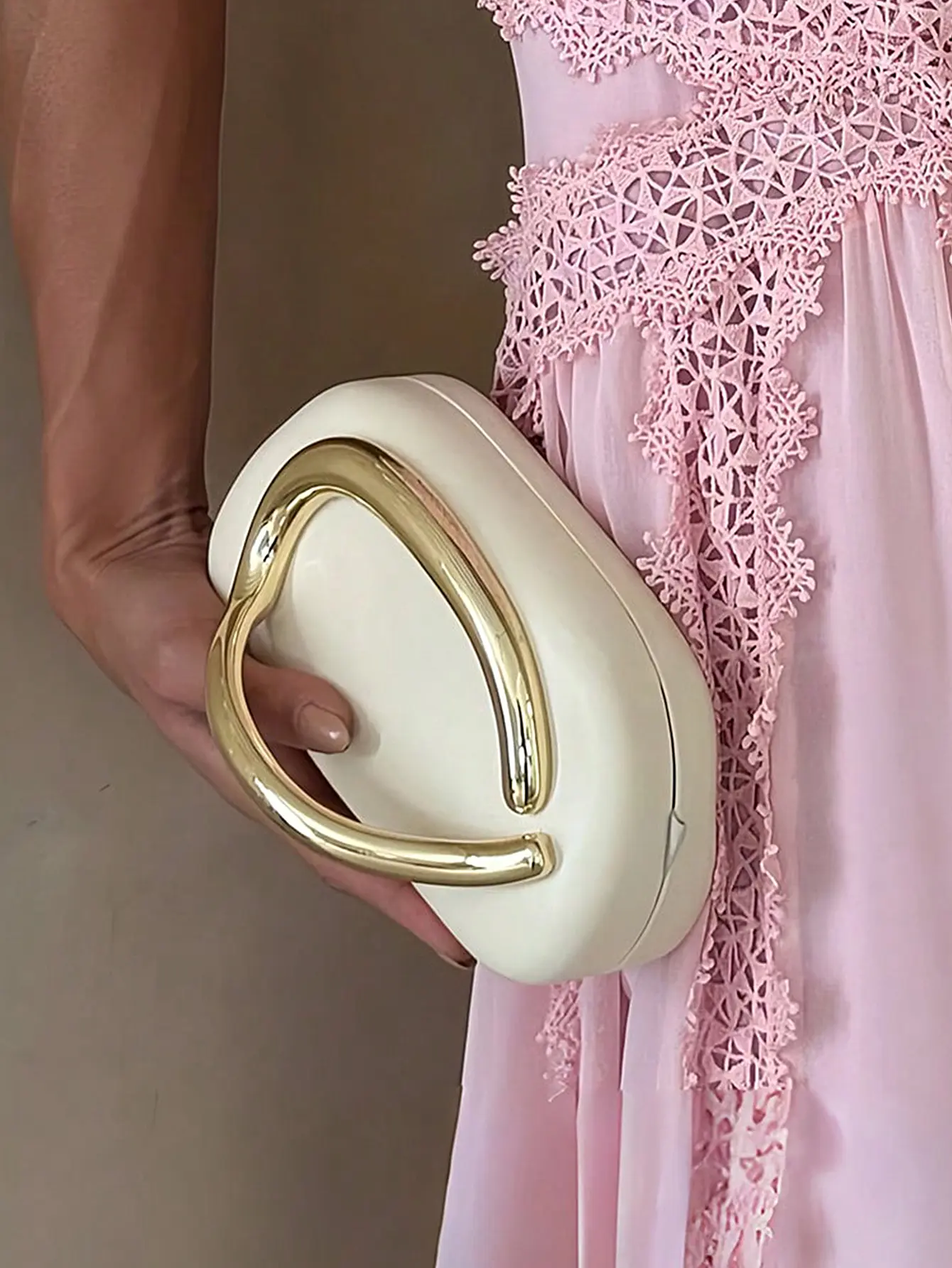 MIYIN Gold Metal Closure Box Clutch Fashion Design Women's Dinner Wedding Party Crossbody Small Bag Classic All-match Handbag
