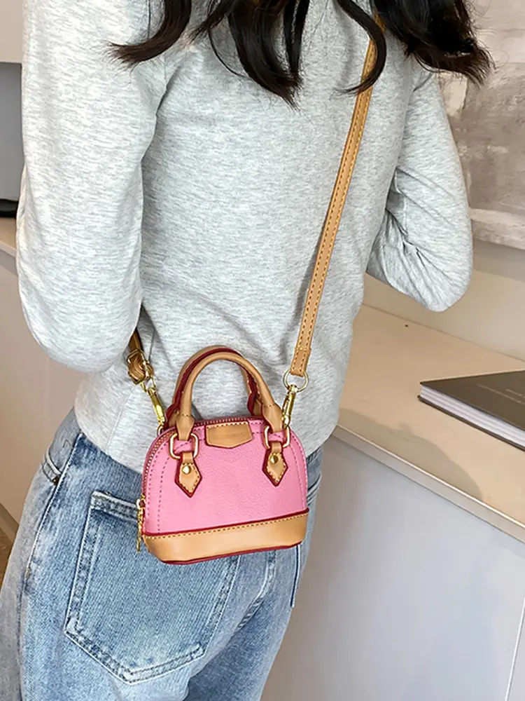 High-Grade Sense Mini Bags for Women 2024 New PU Leather Zipper Crossbody Bag Fashion Lipstick Earphone Coin Purse