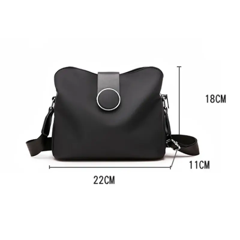 Vintage Nylon Waterproof Shoulder Bag Women Wild Crossbody Bag Simple Messenger Bag Daily Female Handbag Travel Lady Purse Bolso