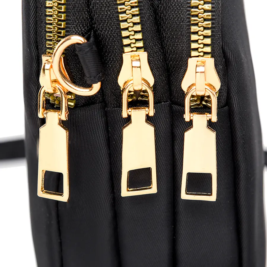 Multi-purpose waterproof wear-resistant large capacity crossbody bag women's multi-layer zipper neck shoulder mobile phone bag