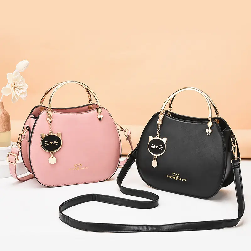 Fashion Girl Style Shell Bag Foreign Style Cat Crossbody Bag Women's Shoulder Handbag