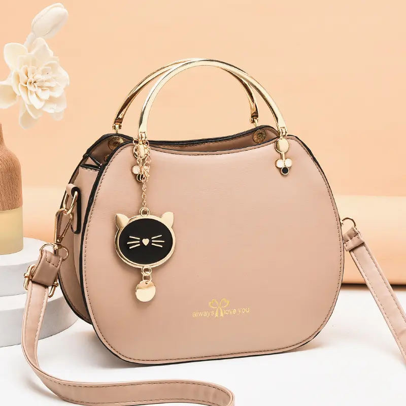 Fashion Girl Style Shell Bag Foreign Style Cat Crossbody Bag Women's Shoulder Handbag