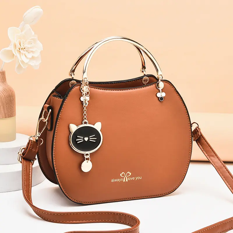 Fashion Girl Style Shell Bag Foreign Style Cat Crossbody Bag Women's Shoulder Handbag