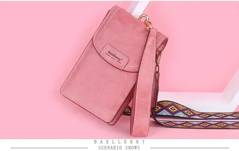 Korean edition phone bag New Baellerry fashion phone bag Buckle Crossbody Phone Bag Fashion Versatile Shoulder Bag