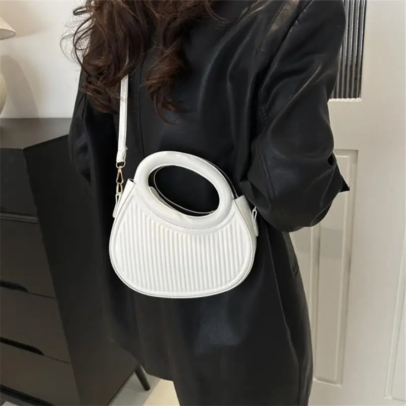 Chic Stripe Design Crossbody Bags for Women Elegant Synthetic Leather Handbag, Purse, Luxury Look Shoulder Bag for Everyday Use