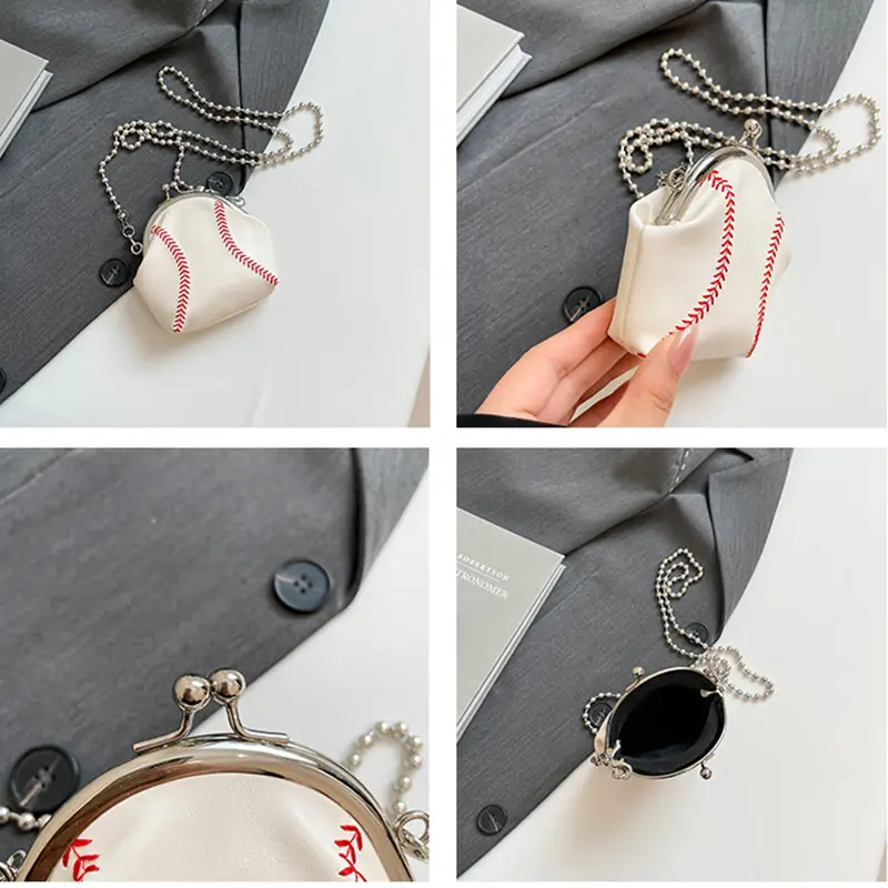 HAEX Mini Funny Baseball Bags Women 2025 Designer Chains Crossbody Shoulder Bags Individuality Trend Party Lipstick Bolso Mujer