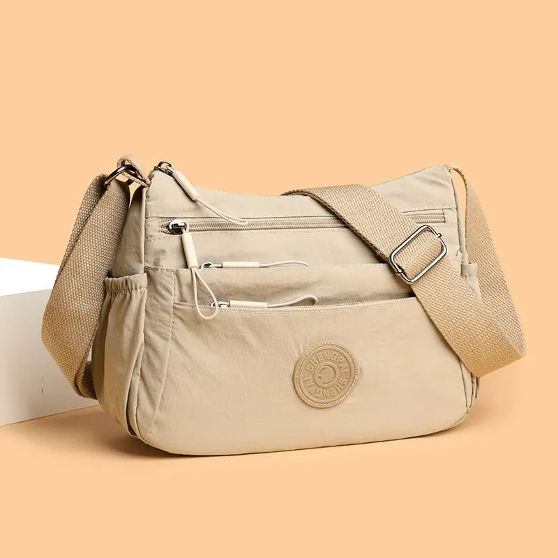 Multi-Layer Casual Crossbody Bag for Women, Solid Color Multi-Pocket, Versatile for Commuting, Travel, Shopping, Mother'S Gift