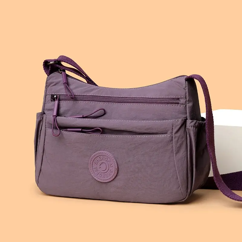 Multi-Layer Casual Crossbody Bag for Women, Solid Color Multi-Pocket, Versatile for Commuting, Travel, Shopping, Mother'S Gift
