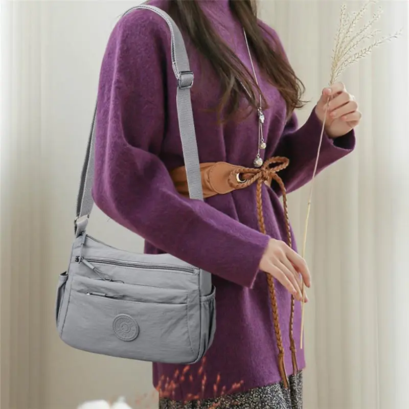 Multi-Layer Casual Crossbody Bag for Women, Solid Color Multi-Pocket, Versatile for Commuting, Travel, Shopping, Mother'S Gift